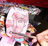 Charles Kaufman -"Crushed Can Art" Original paintings on recycled & upcycled beverage cans.